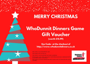 WhoDunnit Dinners Gift Card